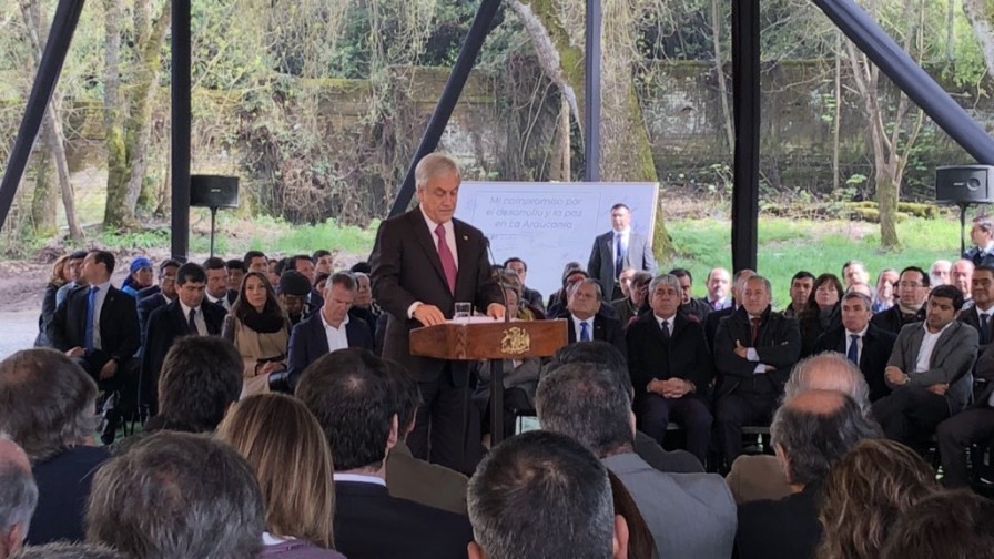 Presidente Piñera presentó hoy el Plan Araucanía 