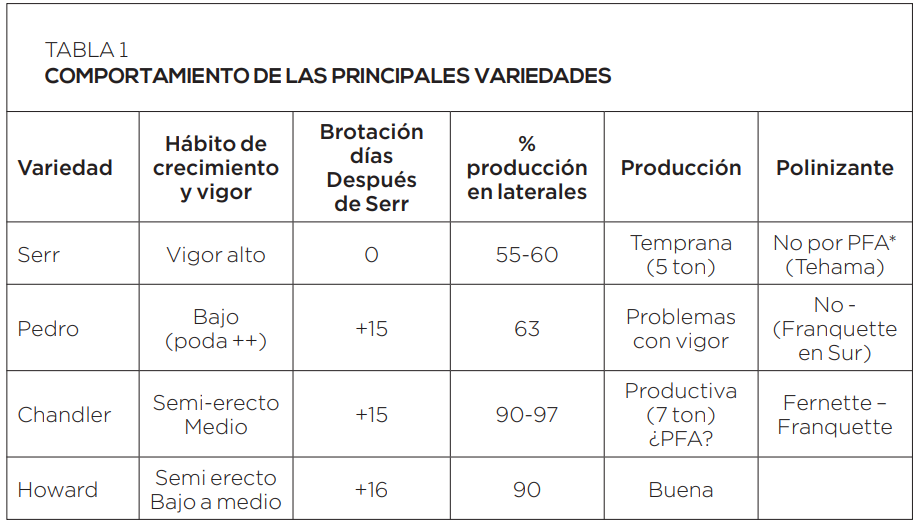 Aspectos a considerar en el cultivo de nogales en alta densidad: productividad y rentabilidad